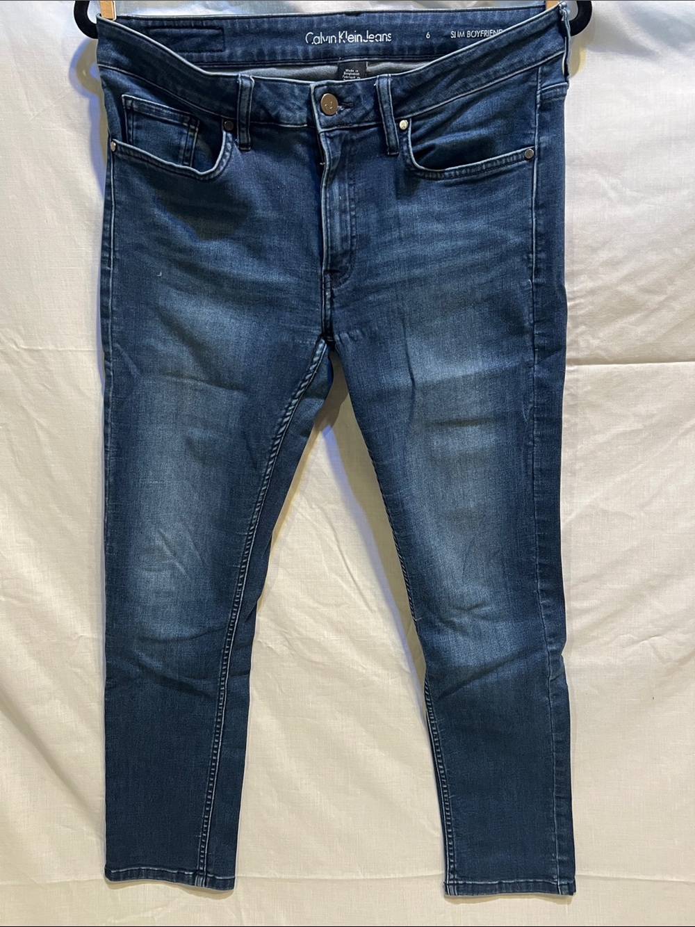 Calvin Klein Men's Slim Fit Indigo Blue Jeans